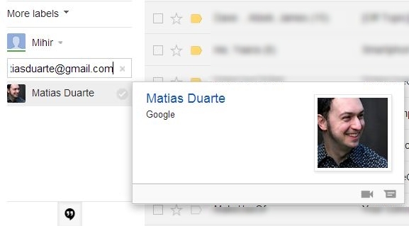 Kako najti resnični e-poštni naslov nekoga z Gmailom Poiščite pravi e-poštni naslov Gmail Google Hangouts