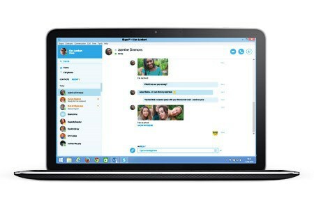 posnetek zaslona skype-for-web