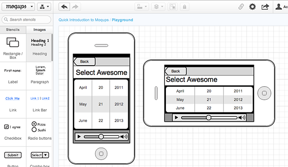 ustvarite ios makete