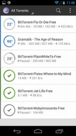 App za BitTorrent Android