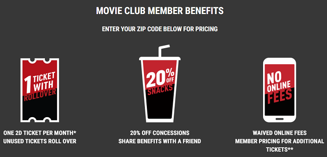 Alternativa MoviePass - Cinemark Movie Club