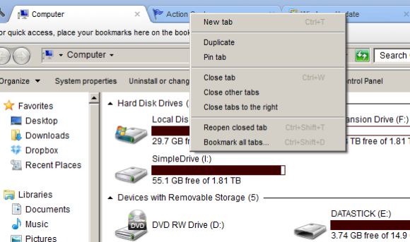 Clover 2 Zavrti Windows Explorer v Google Chrome [Windows] cl2 4