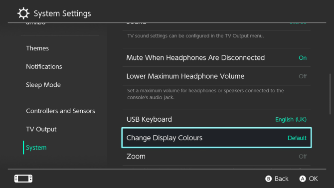 Nintendo Switch spreminja barve zaslona