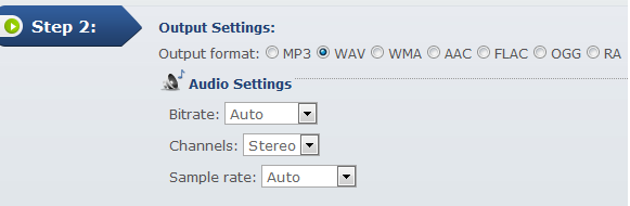 Apowersoft Free Online Audio Converter: Pretvarjanje lokalnih medijev v različne zvočne formate Step2