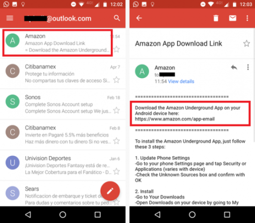 Google Play vs. Amazon Appstore: Kaj je bolje? appstore apk email 571x500