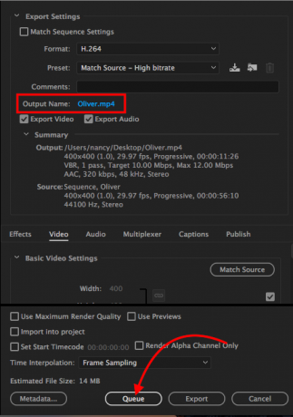 adobe premiere export - cut video adobe premiere