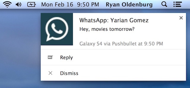 whatsapp-pushbullet-obvestilo