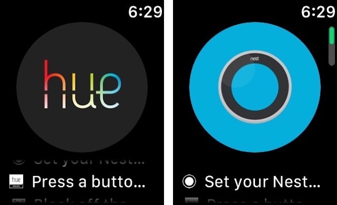 Hue in Nest Smart Watch aplikacije