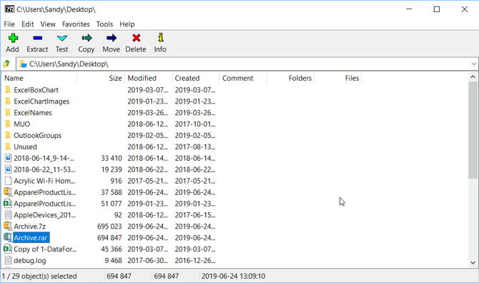 7-Zip RAR odpiralec Windows