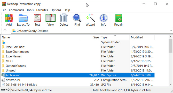 WinRAR RAR odpiralec Windows