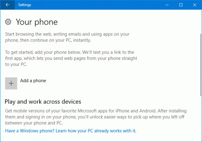 9 Nove funkcije nastavitev v sistemu Windows 10 Fall Creators Update Phone