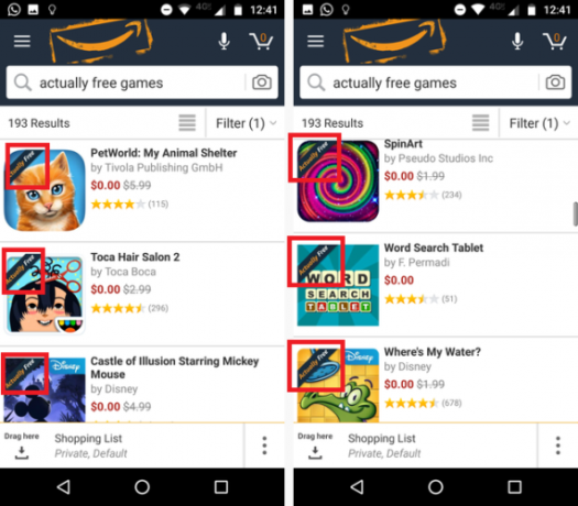 Google Play vs. Amazon Appstore: Kaj je bolje? dejansko brezplačna aplikacija Amazon 571x500