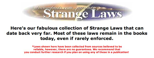 5 spletnih strani s čudnimi in nenavadnimi zakoni o dejstvih