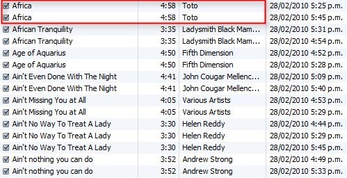 odstranite podvojenike iz iTunes