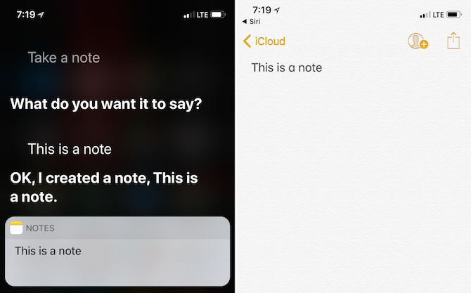 Funkcije Apple Notes - Vprašajte Siri