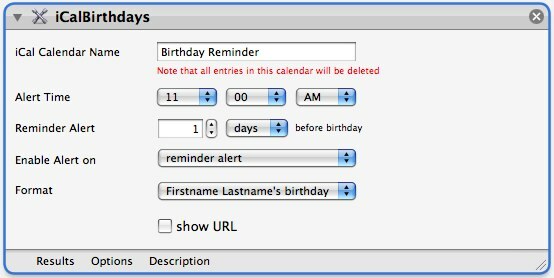 Alarmi za rojstni dan, samodejna obvestila po e-pošti in iCal [samo za Mac] icalbirthdays