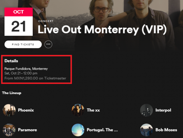 Uporabite Spotify in preverite, ali v bližini igrajo vaši najljubši bendi