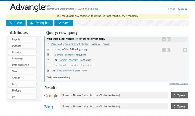 Kako takoj povečati natančnost rezultatov iskanja v Googlu in Bing Advangle