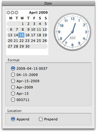 Paket preimenujete svoje datoteke enostavno - datum Mac Style (samo za Mac) 05