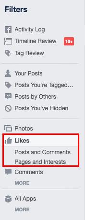 Kako videti vse všečke, objave in komentarje, ki ste jih naredili na Facebooku FB Likes2 1