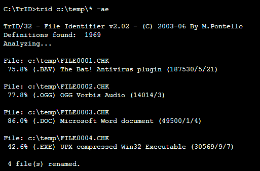 Identificirajte neznane datoteke s trid TrID [Windows/Linux].