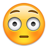 presenečeno zardela zaslepljeni emoji emotikon