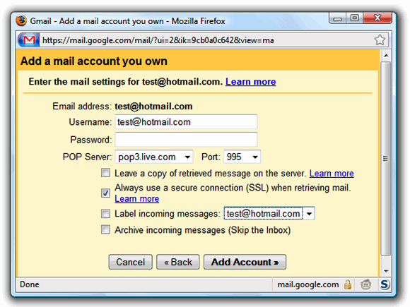 Kako dostopati do e-poštnih sporočil Hotmail iz gmailpopsettings vašega računa Gmail