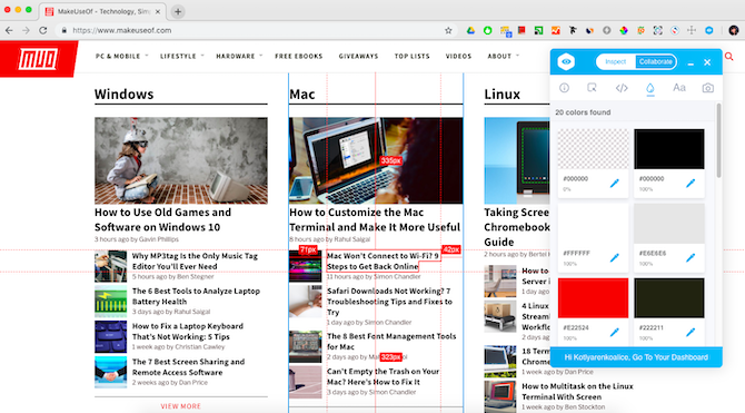 Visual Inspector, razširitev za Chrome za pregled spletnih strani in povratne informacije