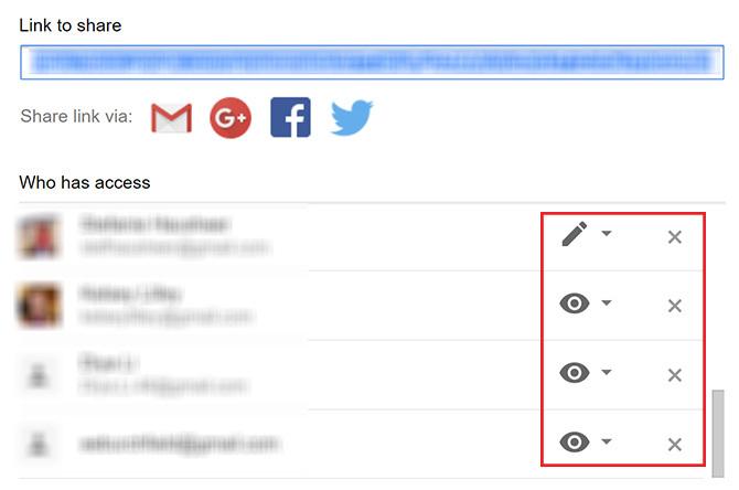 Kako videti, kdo ima dostop do datotek Google Drive Urejanje skupne rabe