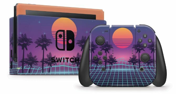 StickyBunny koža na konzoli in regulatorju Nintendo Switch
