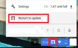 posodobitev chromebook-a