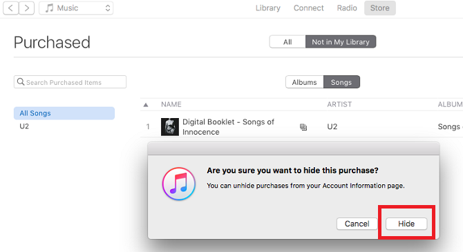 Kako skriti kupljeno glasbo v iTunes itunes skriti nakup 670x365