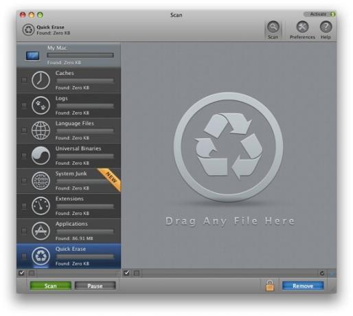 Očistite svoj Mac in mu dajte novo življenje s funkcijo CleanMyMac [Giveaway] Erase