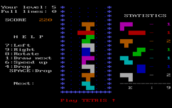 Emulirajte klasične igre DOS v svojem brskalniku in brezplačno igrajte dos tetris na spletu