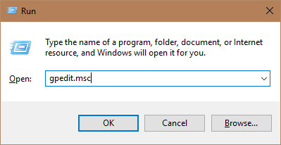 Windows Run GPEdit