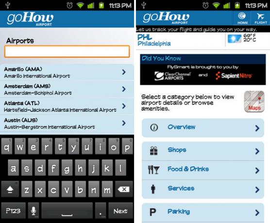 GoHow Airport: odlična brezplačna aplikacija za pogoste leteče [Android & iPhone] android gohow airport 1