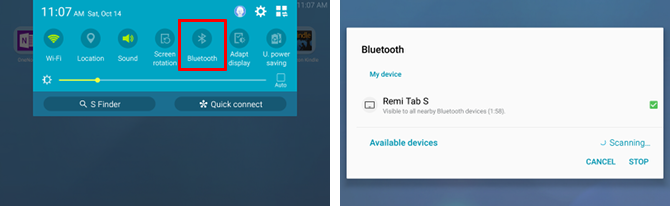 Bluetooth za upravljanje datotek z Androidom