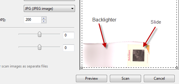 skeniranje diapozitivov