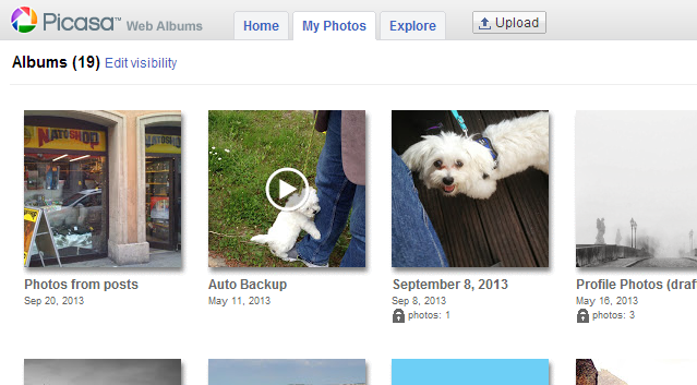 Spletni albumi Picasa, namenjeni smeti, kot mišice Google+, v picasawebalbums1