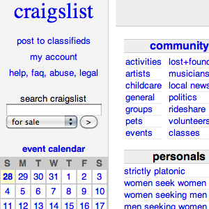 poiščite vse craigslist