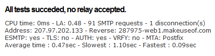 Preizkusite SMTP: preizkusite svoj SMTP Server Online SMTP strežnik2