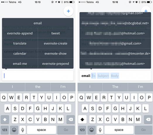 Vnos je iPhone ukazna vrstica za Evernote, Gmail in še veliko več inputcommand1