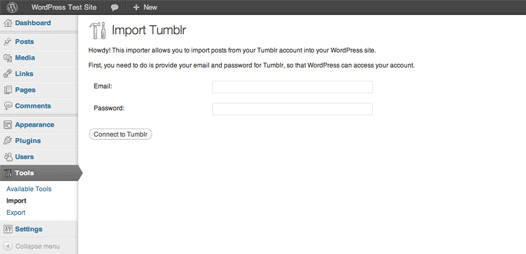 Kaj je novega v WordPressu 3.3? uvoz iz tumblr