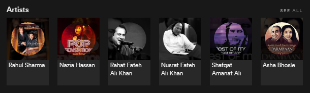 Qawwali žanr na Spotifyju