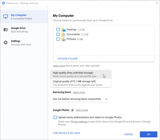 Aplikacija Google Drive Desktop se umakne marca 2018, nastavitve za varnostno kopiranje in sinhronizacijo google