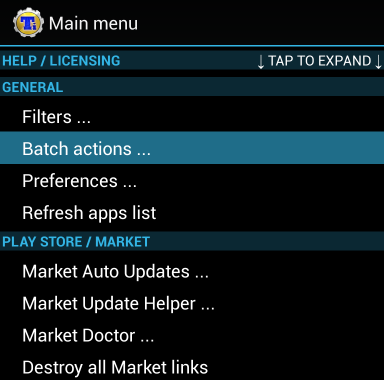 odstranite androidne aplikacije batch uninstall android