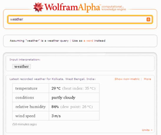 10 Iskalni pogoji, da postavite Wolfram Alpha v dobro uporabo Vsakodnevno vreme Wolfram