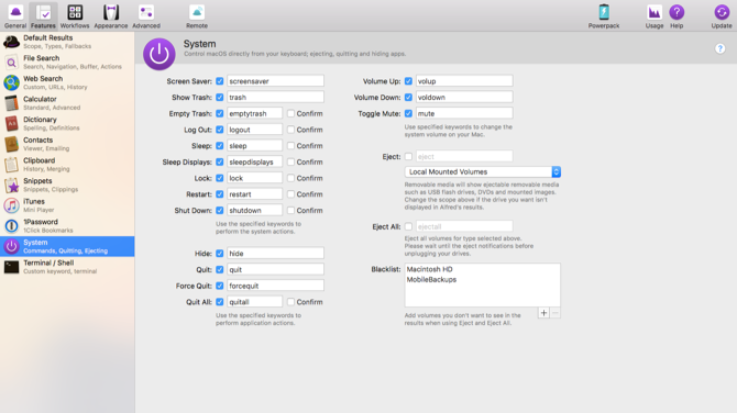 mac privzeta aplikacija alternativa alfred