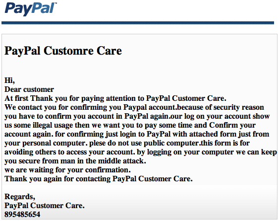 prevara paypal-email-phishing