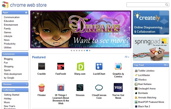 Google odkril Chrome Chrome spletno trgovino [Novice] 2010 12 08 1047